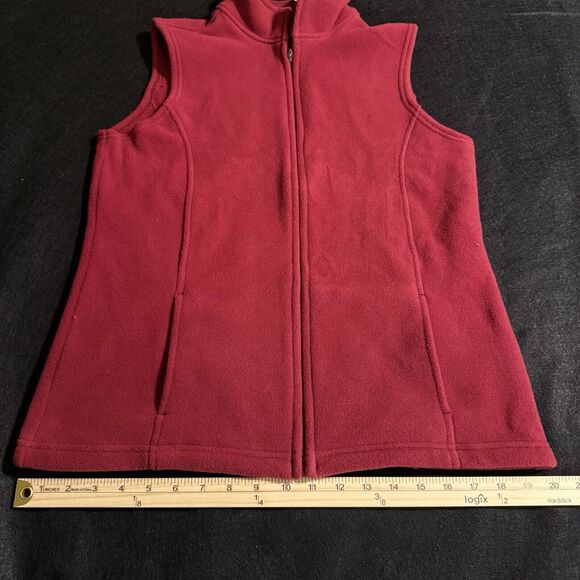 Rare Vintage LL Bean Red Fleece Vest New With Tags Womens Size Medium - Picture 10 of 14
